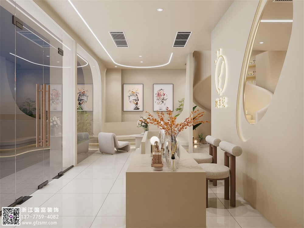 宅寂風(fēng)美容院裝修設計要點(diǎn)介紹？